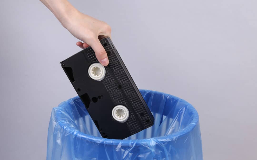 How to recycle VHS tapes and cases